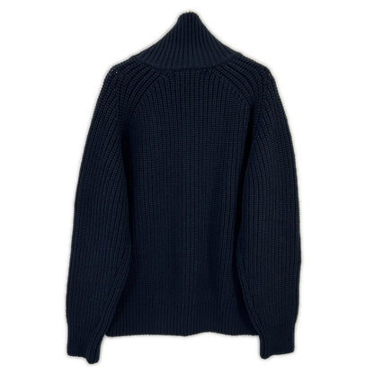 DRIES VAN NOTEN ドリスヴァンノッテン 252-021217-2707-900 25-26AW ネイビー MONTY BIS ドライバーズニット ジャケット