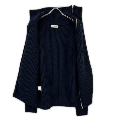 DRIES VAN NOTEN ドリスヴァンノッテン 252-021217-2707-900 25-26AW ネイビー MONTY BIS ドライバーズニット ジャケット