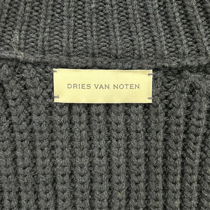 DRIES VAN NOTEN ドリスヴァンノッテン 252-021217-2707-900 25-26AW ネイビー MONTY BIS ドライバーズニット ジャケット