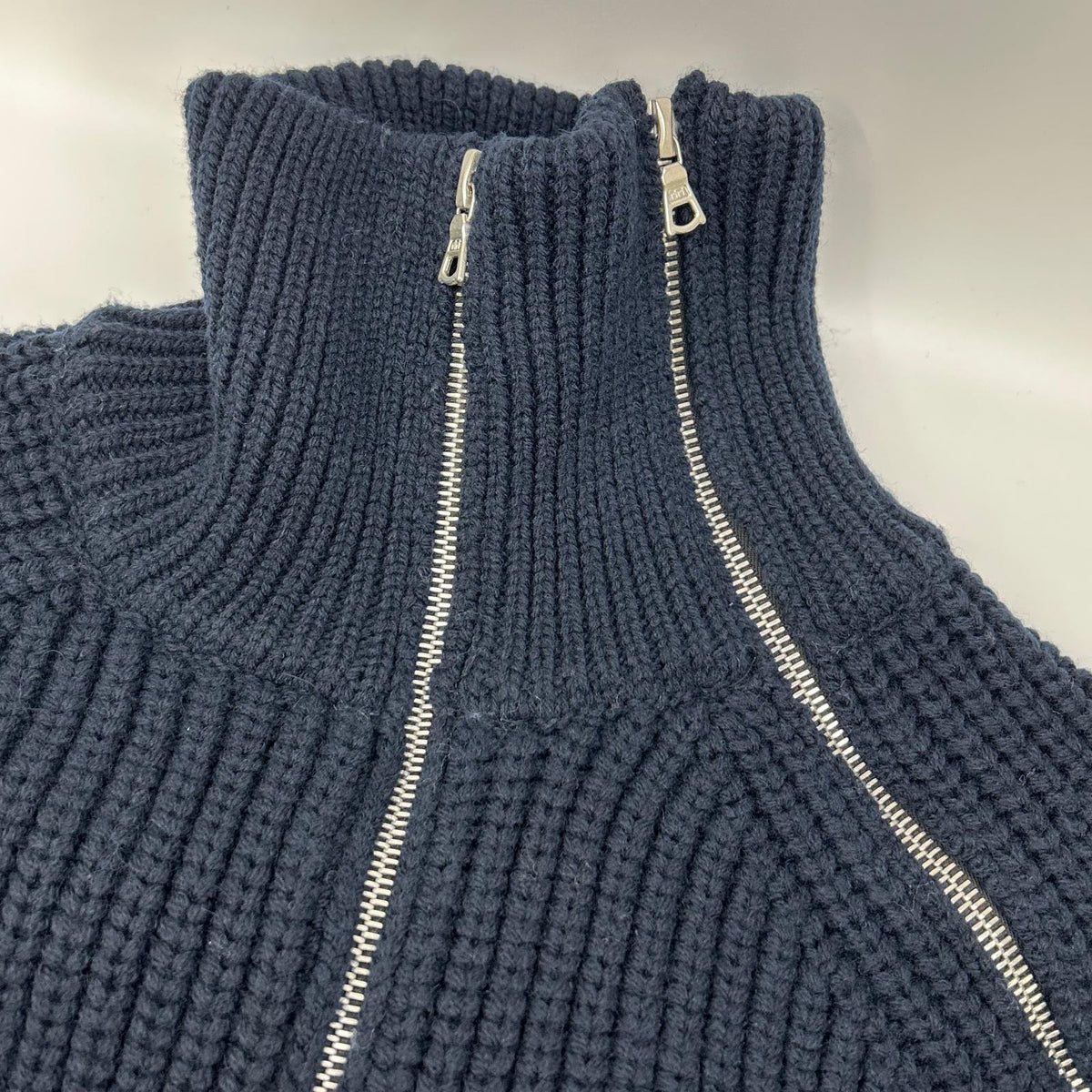 DRIES VAN NOTEN ドリスヴァンノッテン 252-021217-2707-900 25-26AW ネイビー MONTY BIS ドライバーズニット ジャケット