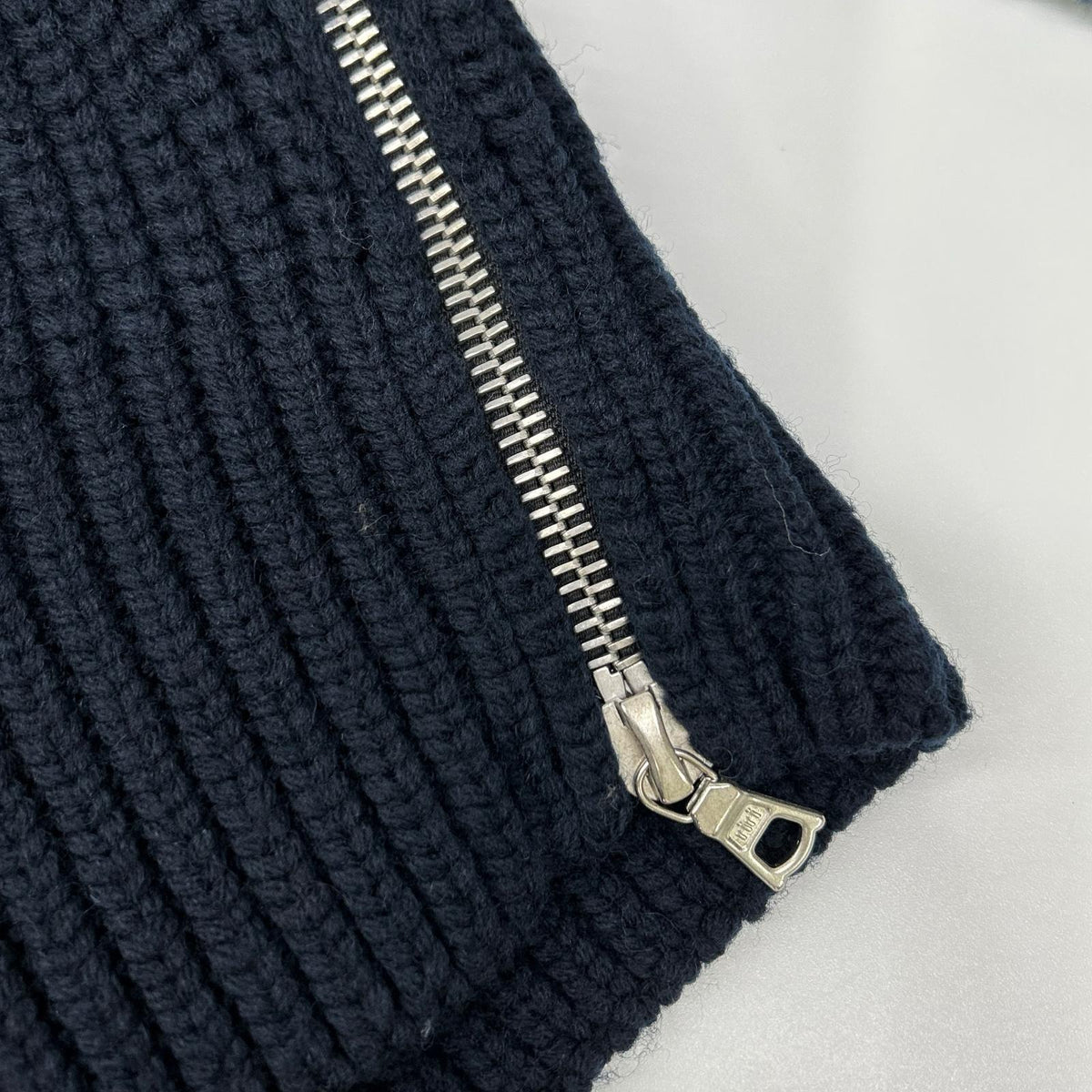 DRIES VAN NOTEN ドリスヴァンノッテン 252-021217-2707-900 25-26AW ネイビー MONTY BIS ドライバーズニット ジャケット