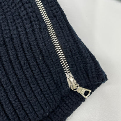 DRIES VAN NOTEN ドリスヴァンノッテン 252-021217-2707-900 25-26AW ネイビー MONTY BIS ドライバーズニット ジャケット