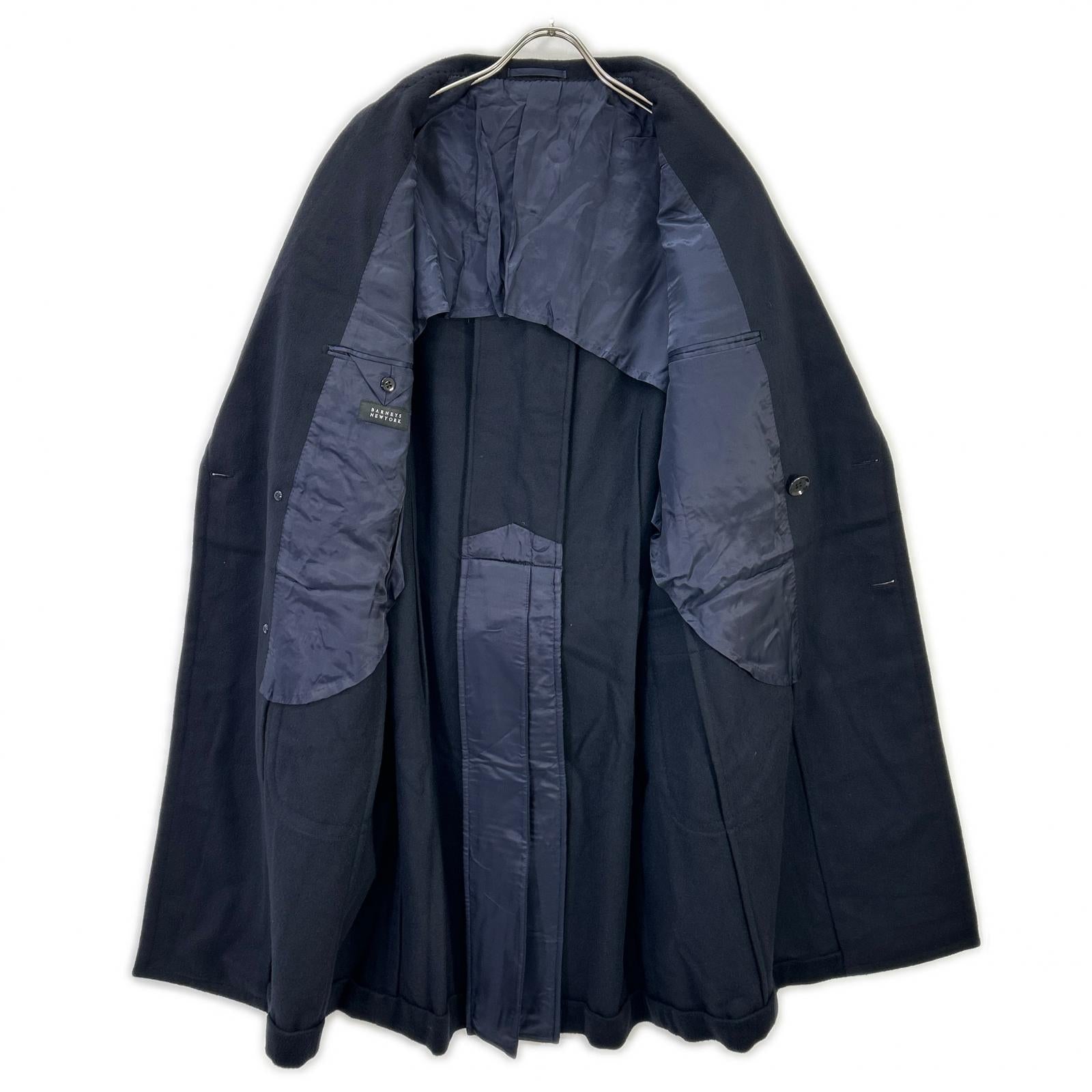 BARNEYSNEWYORK バーニーズニューヨーク RE015F13X ネイビー ダブルブレスト ウールカシミヤ コート コート