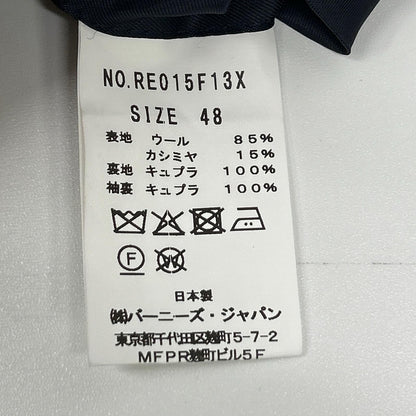 BARNEYSNEWYORK バーニーズニューヨーク RE015F13X ネイビー ダブルブレスト ウールカシミヤ コート コート