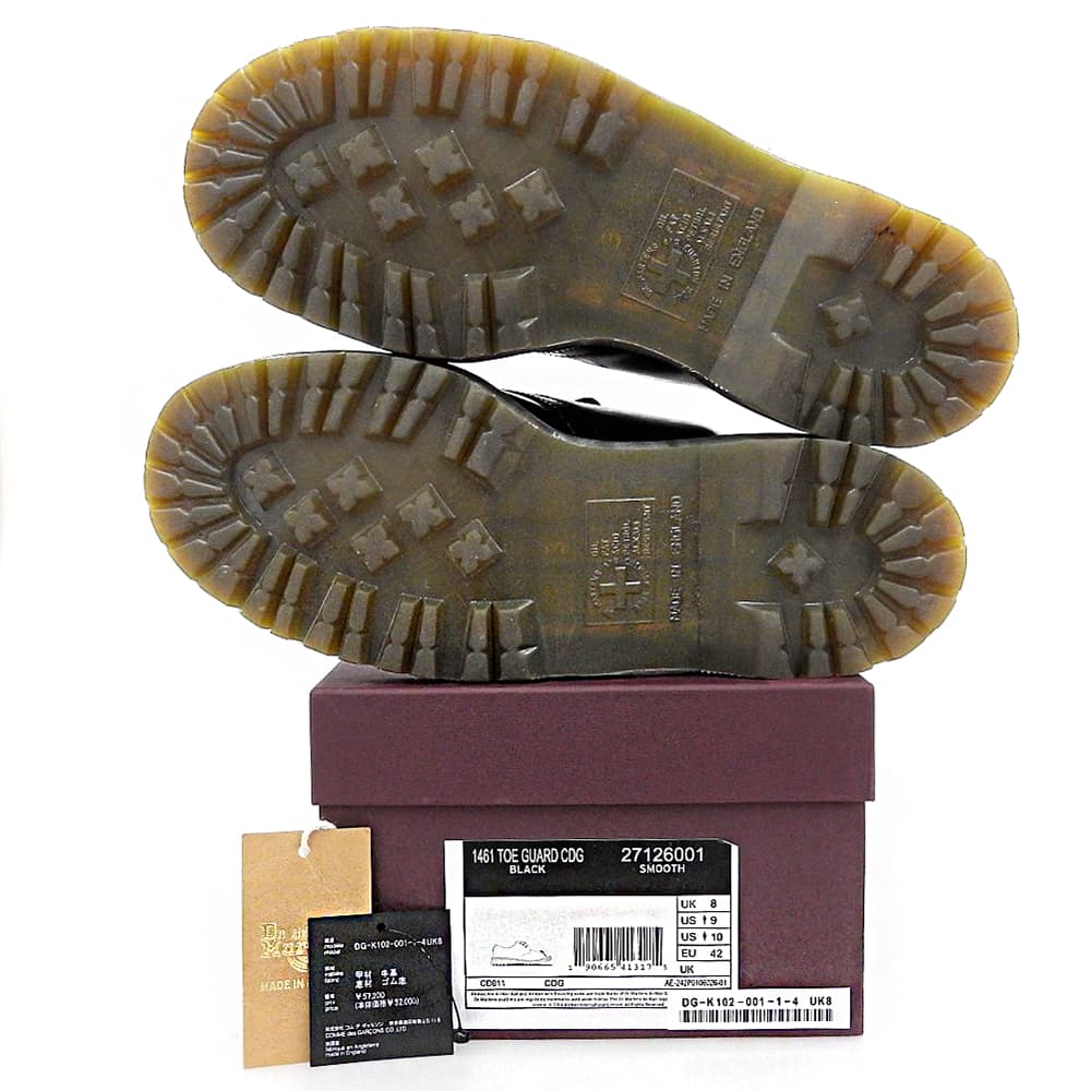 Dr.Martens ドクターマーチン TOE GUARD CDG 3ホールシューズ メンズ ブラック 8 27126001 1461 シューズ