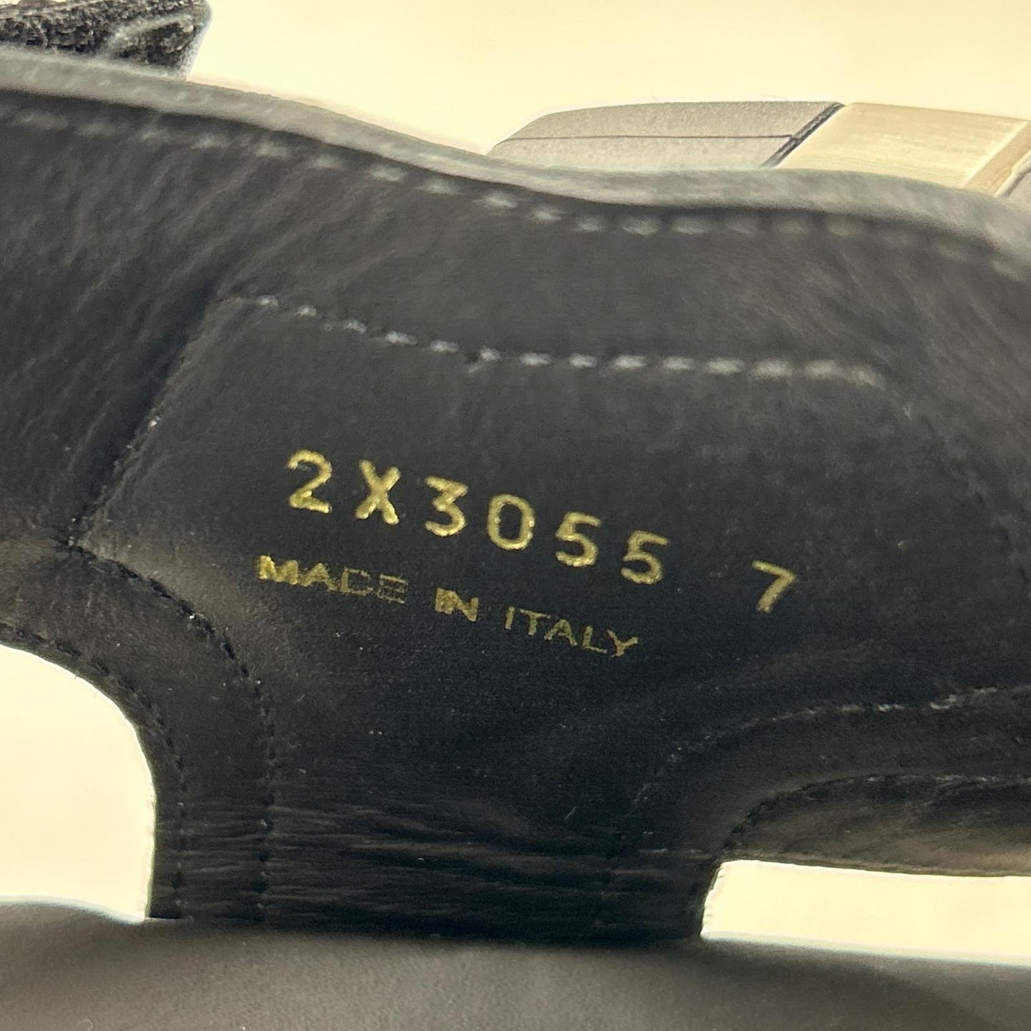 PRADA プラダ 【美品】2X3055 レザーｘナイロン バックルストラップ サンダル シューズ