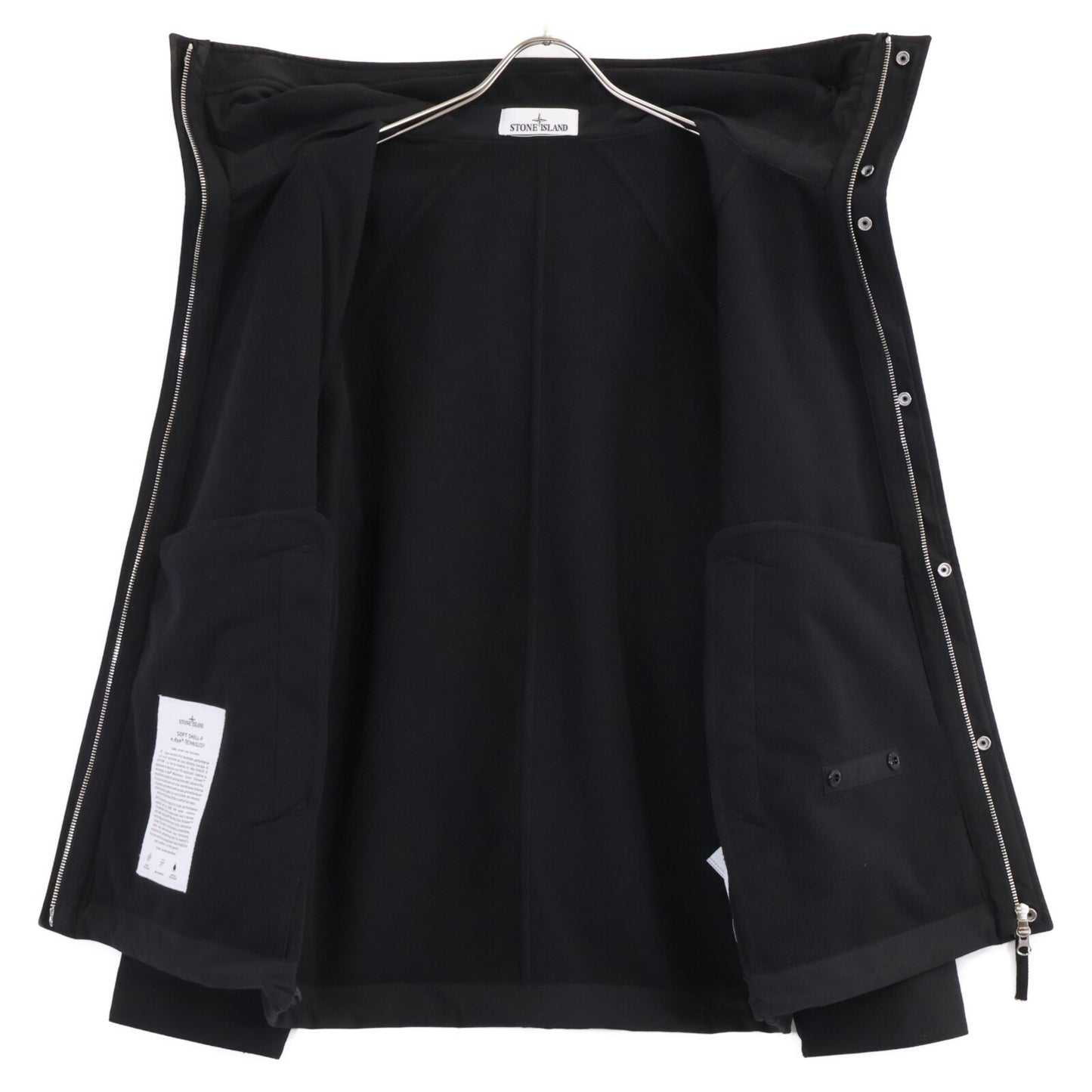 STONE ISLAND ストーンアイランド K2S15Q100010S0B22 ブラック SOFT SHELL-R フーデッド ジャケット ジャケット
