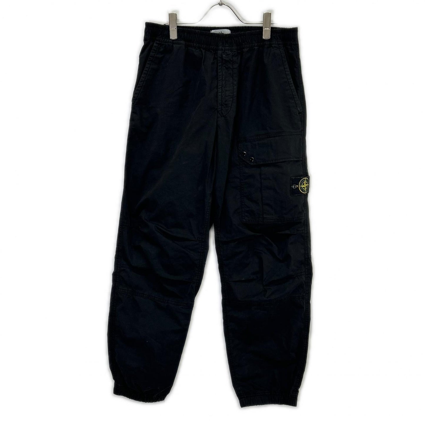 STONE ISLAND ストーンアイランド 8111532910 24AW ブラック スーピマコットンツイルストレッチ カーゴ イージーパンツ ボトムス