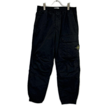 STONE ISLAND ストーンアイランド 8111532910 24AW ブラック スーピマコットンツイルストレッチ カーゴ イージーパンツ ボトムス
