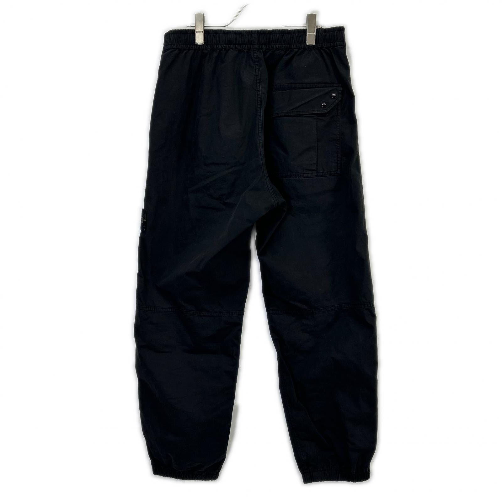 STONE ISLAND ストーンアイランド 8111532910 24AW ブラック スーピマコットンツイルストレッチ カーゴ イージーパンツ ボトムス