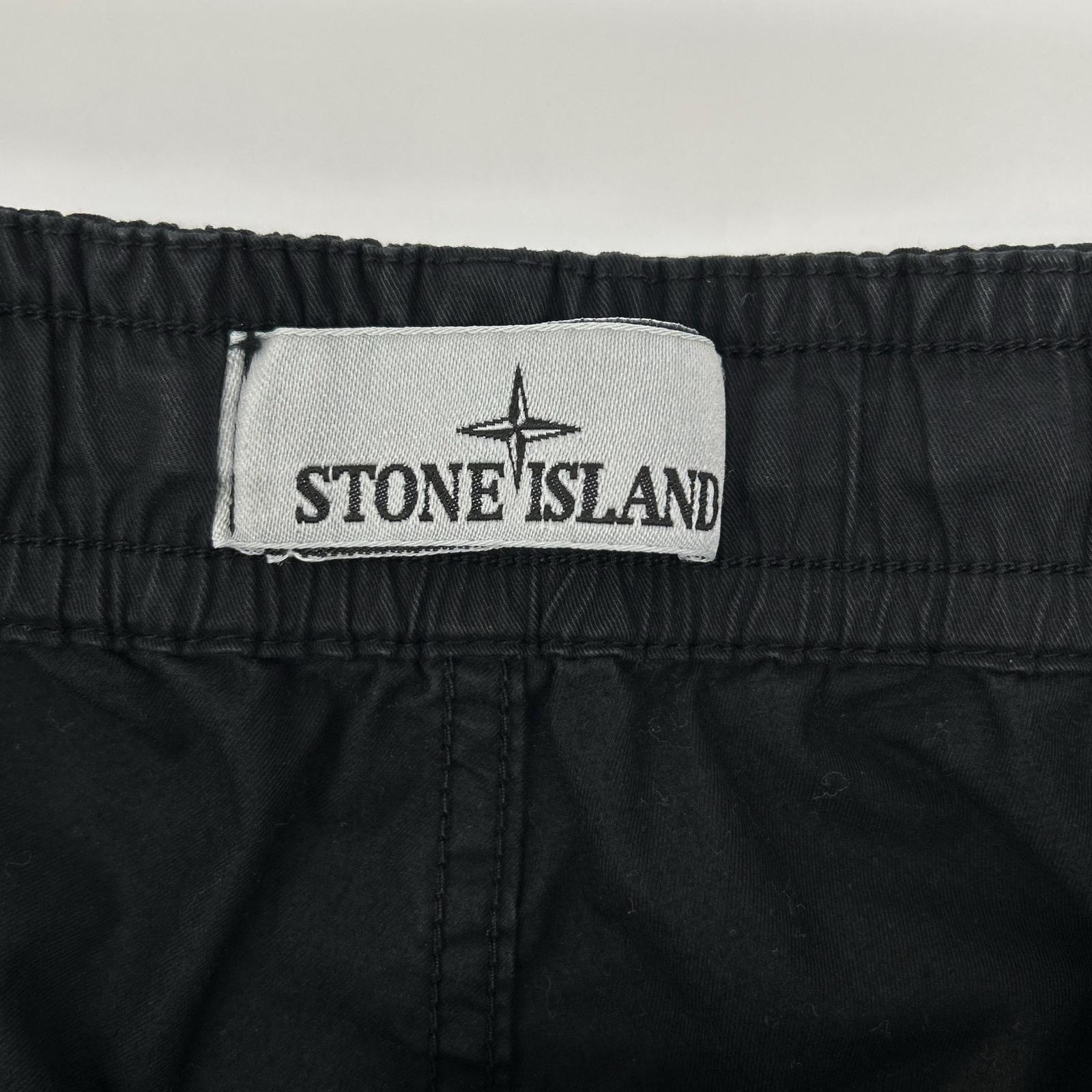 STONE ISLAND ストーンアイランド 8111532910 24AW ブラック スーピマコットンツイルストレッチ カーゴ イージーパンツ ボトムス