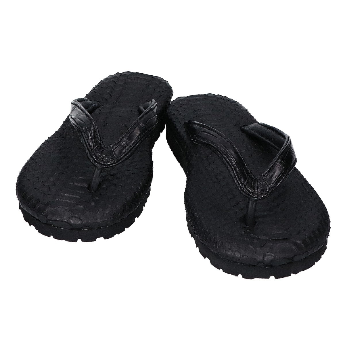 IKEDA Kohgei [Like new] 377 python and crocodile Vibram-soled sandals shoes
