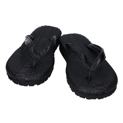 IKEDA Kohgei [Like new] 377 python and crocodile Vibram-soled sandals shoes