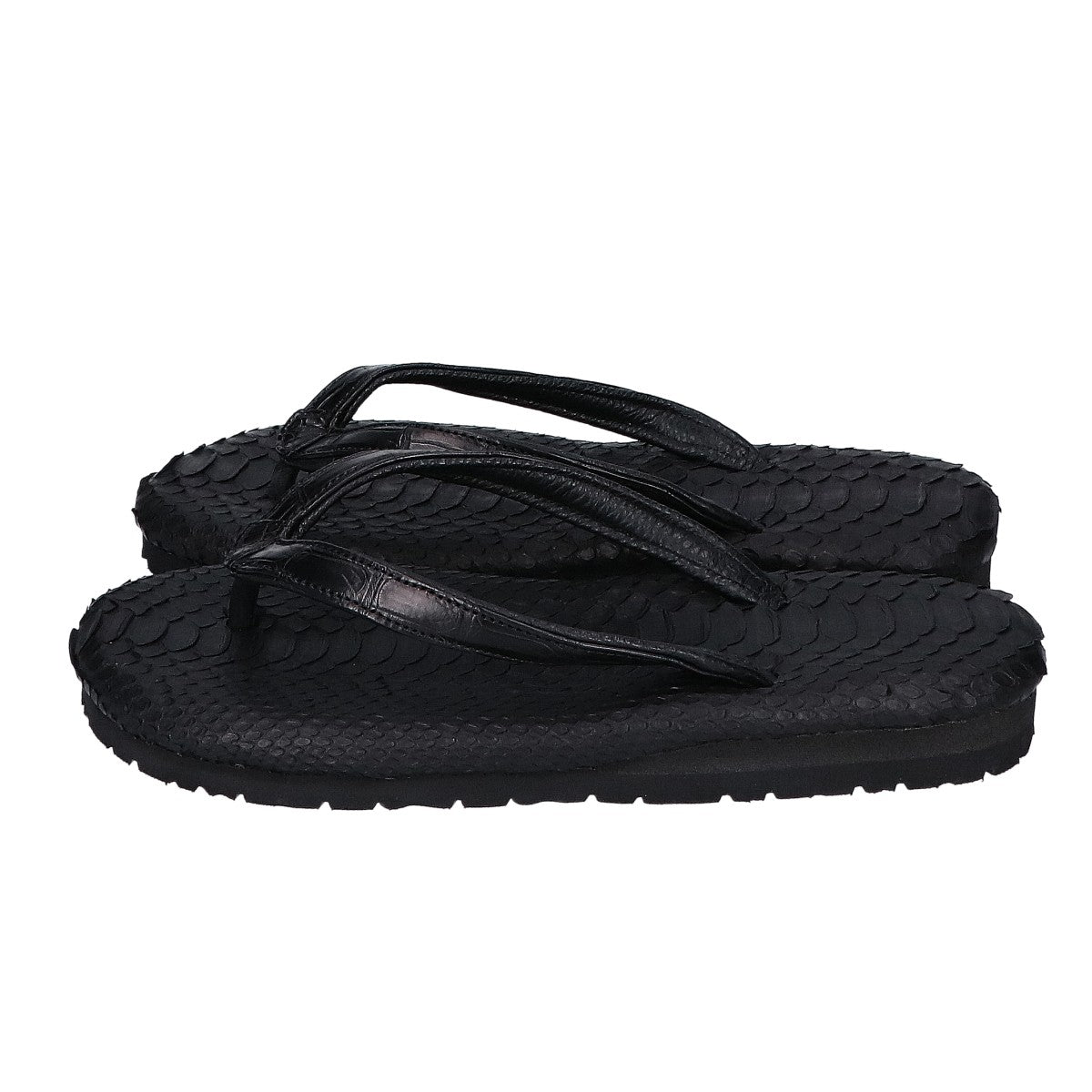 IKEDA Kohgei [Like new] 377 python and crocodile Vibram-soled sandals shoes