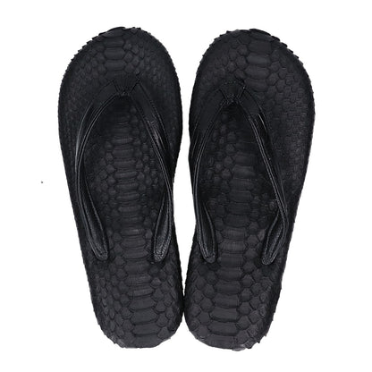 IKEDA Kohgei [Like new] 377 python and crocodile Vibram-soled sandals shoes