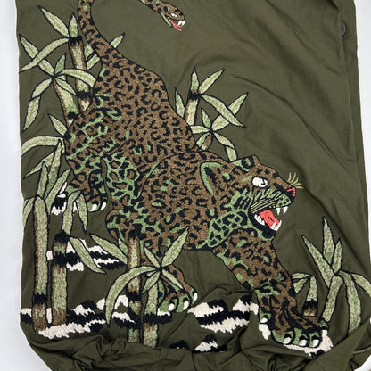 maharishi マハリシ カーキ コットン×ナイロン 虎刺繍 和柄 カーゴパンツ ボトムス