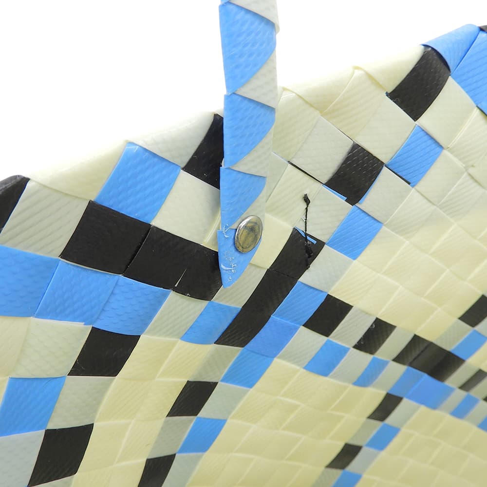 MARNI マルニ 美品 アイボリー×ブルー系 ピクニックバッグ ハンドバッグ レディース ハンドバッグ