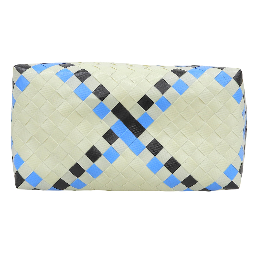 MARNI マルニ 美品 アイボリー×ブルー系 ピクニックバッグ ハンドバッグ レディース ハンドバッグ