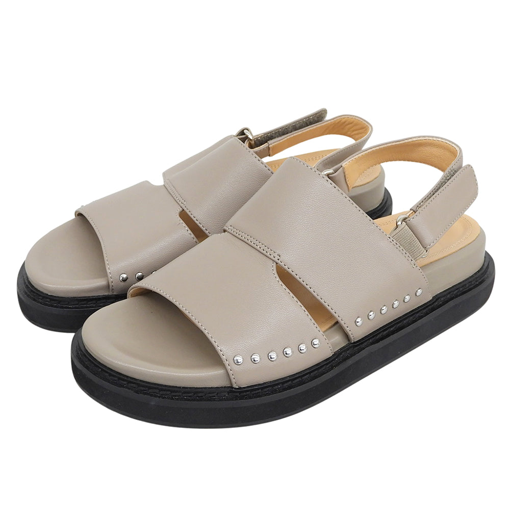 J&MDavidson ジェイアンドエムデヴィッドソン 美品 トラックソールカバード サンダル シューズ レディース ベージュ M シューズ