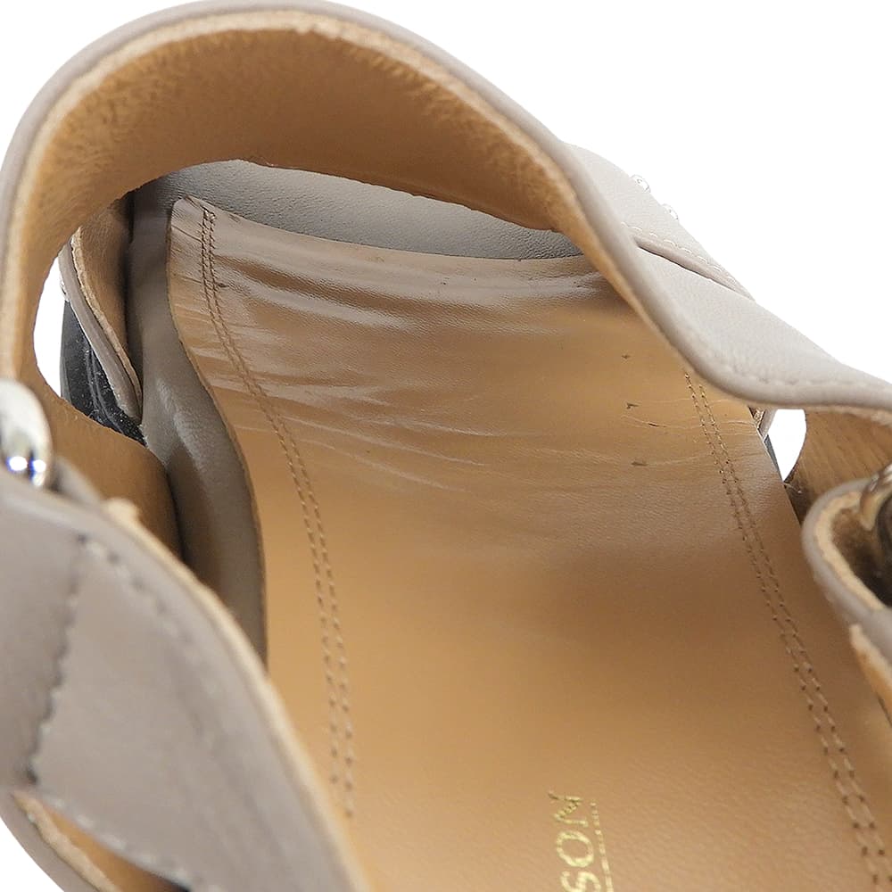 J&MDavidson ジェイアンドエムデヴィッドソン 美品 トラックソールカバード サンダル シューズ レディース ベージュ M シューズ