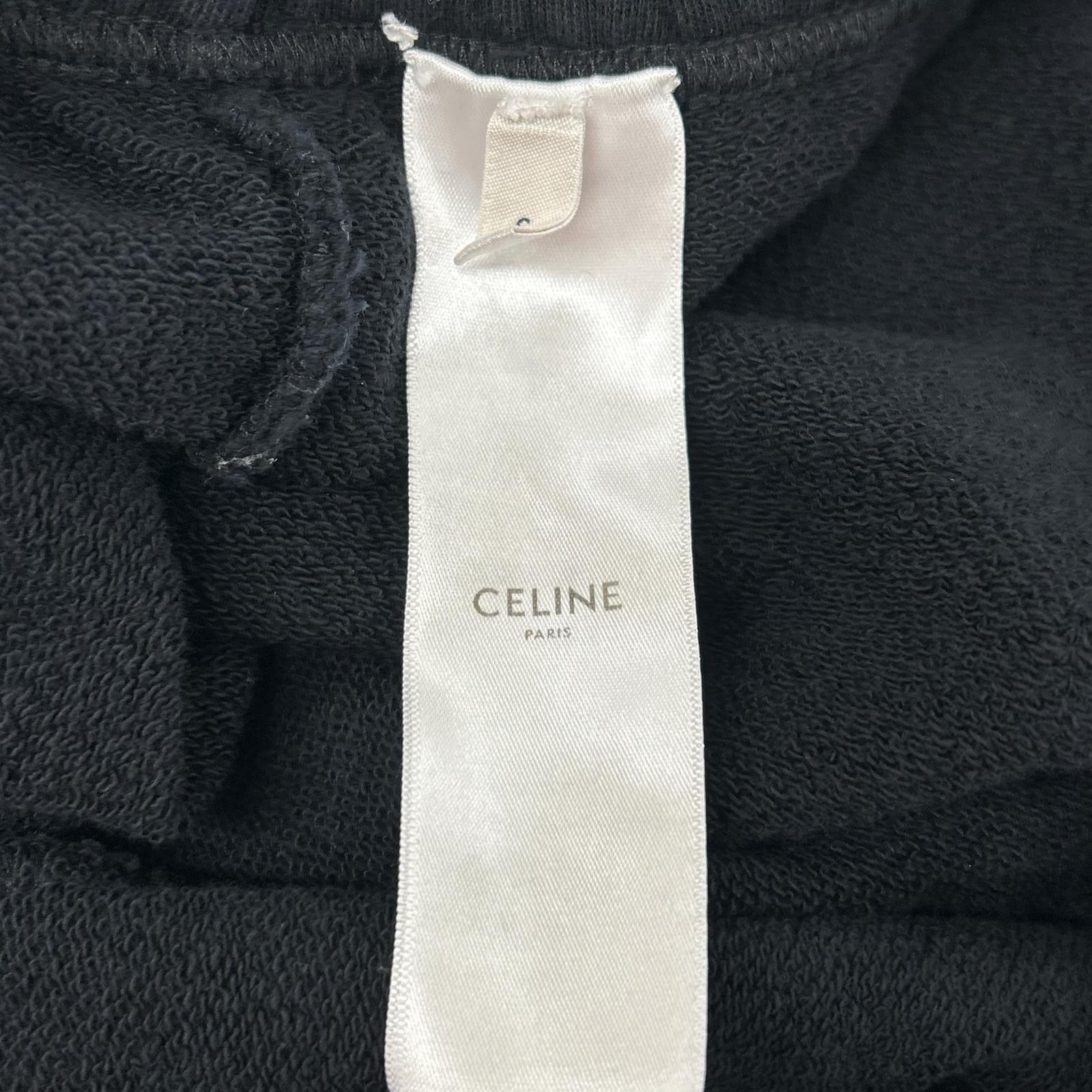 CELINE セリーヌ 2Z063670Q コットンフリース ロゴ ショートパンツ ボトムス