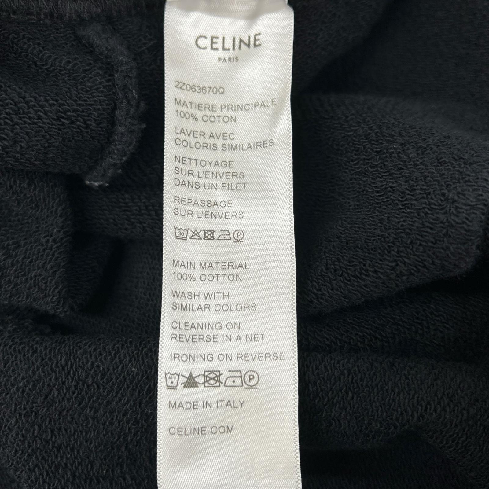 CELINE セリーヌ 2Z063670Q コットンフリース ロゴ ショートパンツ ボトムス