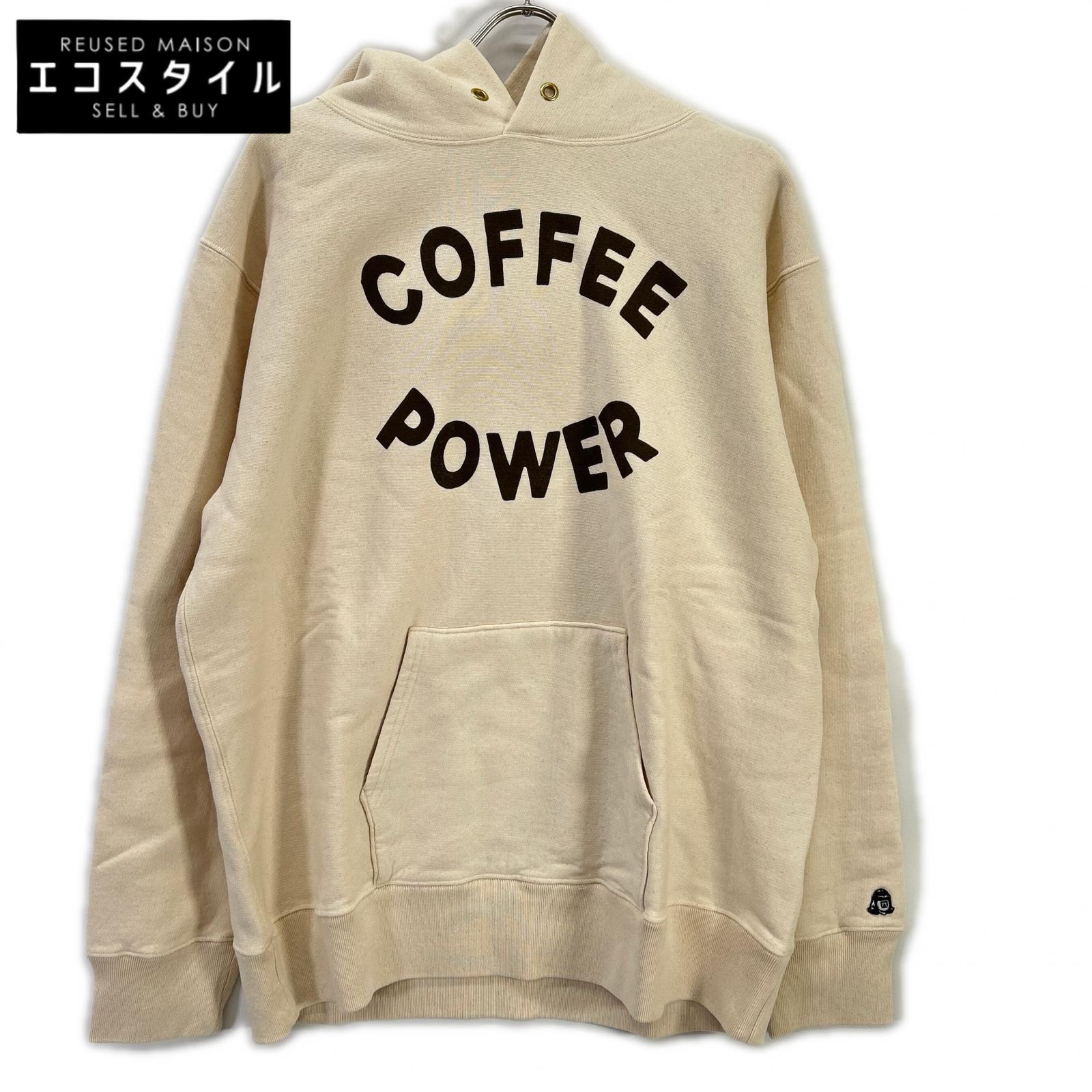 TACOMA FUJI RECORDS タコマフジレコード アイボリー COFFEE POWER HOOODIE パーカー トップス