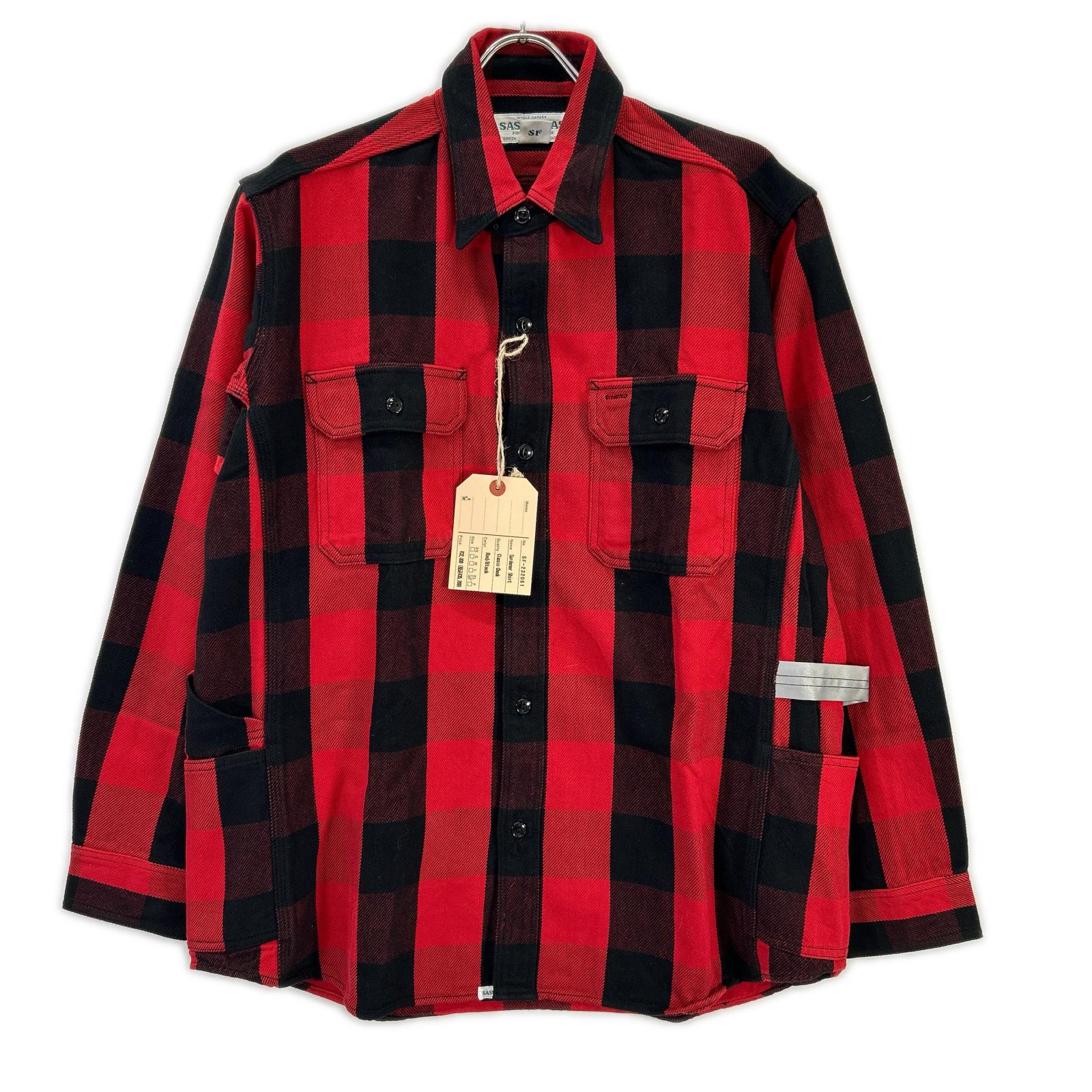 SASSAFRAS ササフラス SF-232061 レッド GARDENER SHIRT シャツ トップス
