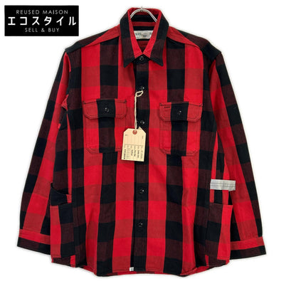 SASSAFRAS ササフラス SF-232061 レッド GARDENER SHIRT シャツ トップス