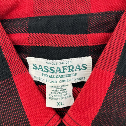 SASSAFRAS ササフラス SF-232061 レッド GARDENER SHIRT シャツ トップス