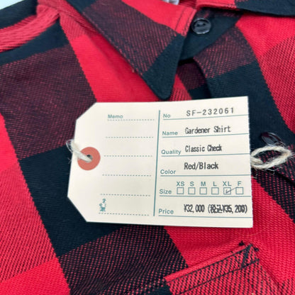 SASSAFRAS ササフラス SF-232061 レッド GARDENER SHIRT シャツ トップス
