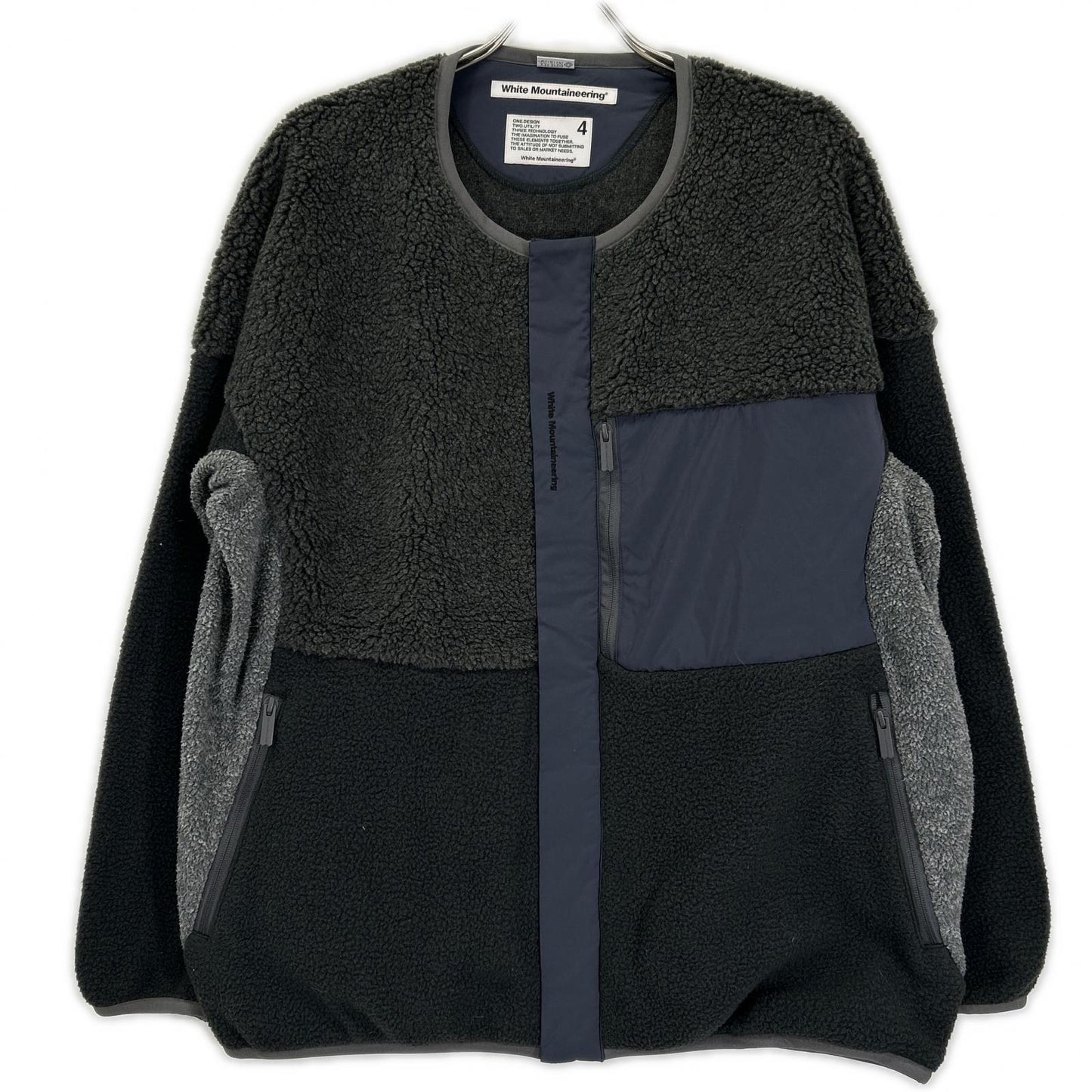 WHITE MOUNTAINEERING ホワイトマウンテニアリング WM2173512 グレー GORE-TEX INFINIUM パッチワークボア ジャケット ジャケット