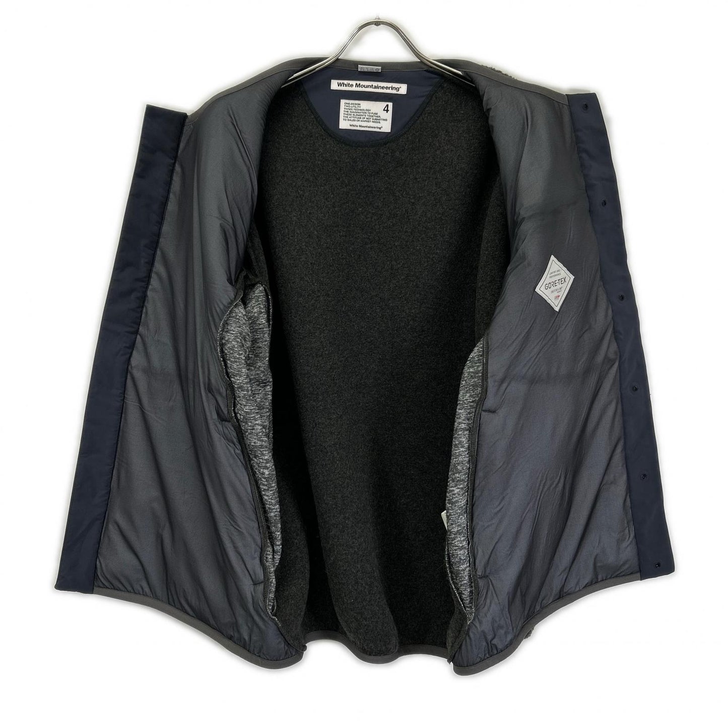 WHITE MOUNTAINEERING ホワイトマウンテニアリング WM2173512 グレー GORE-TEX INFINIUM パッチワークボア ジャケット ジャケット