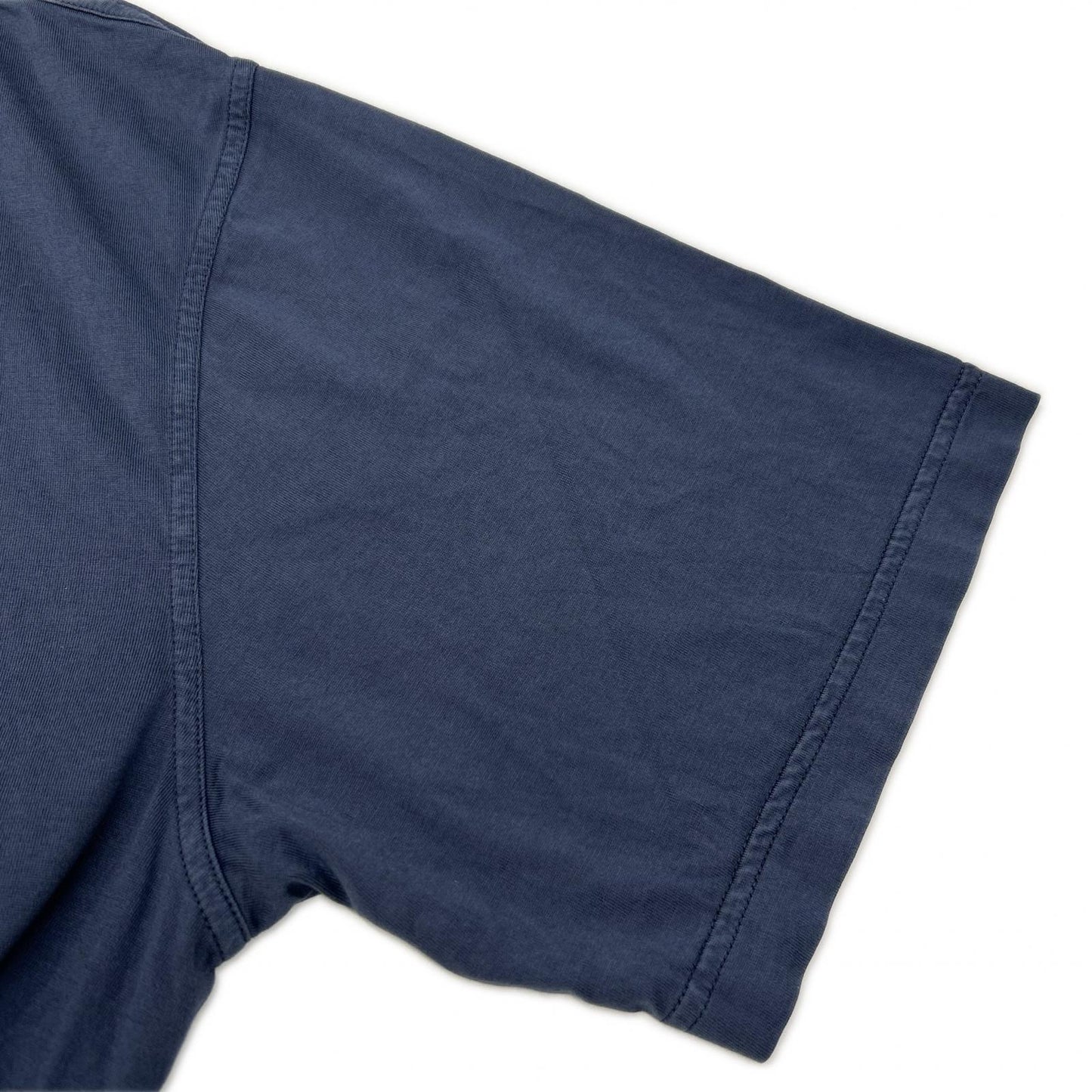 PRADA プラダ UJN852 S232 ネイビー トライアングルロゴ コットン 半袖Tシャツ トップス