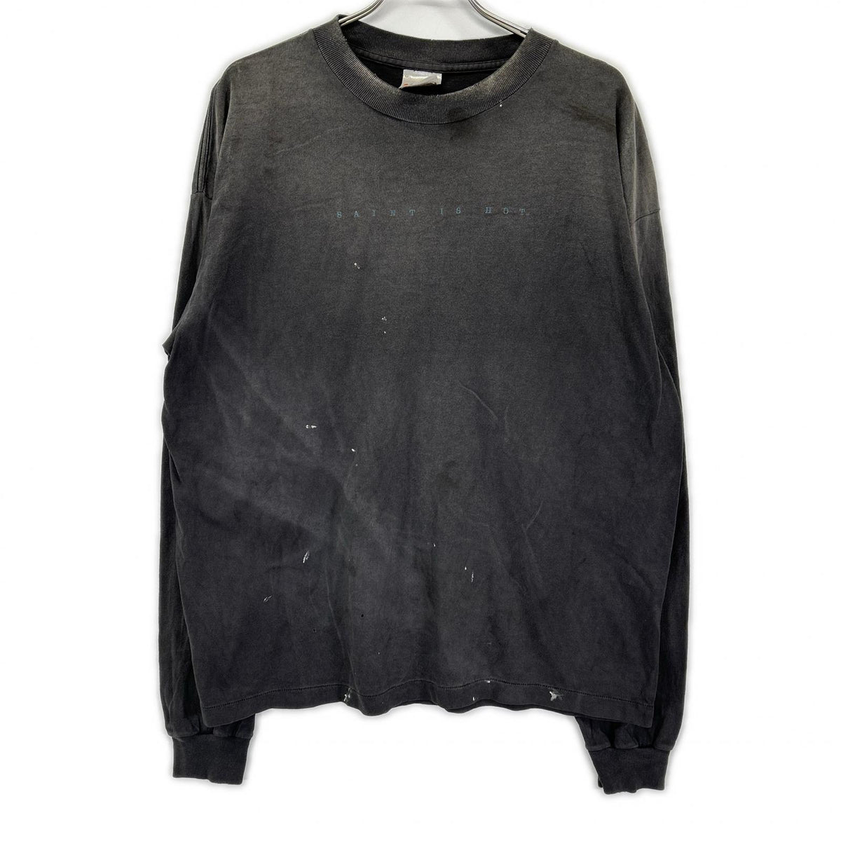 SAINT MICHAEL セントマイケル SM-HR1-0000-029 グレー LS TEE X USED加工 長袖Tシャツ トップス