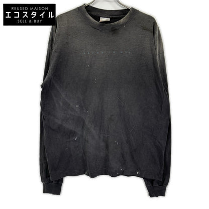 SAINT MICHAEL セントマイケル SM-HR1-0000-029 グレー LS TEE X USED加工 長袖Tシャツ トップス