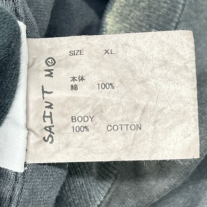 SAINT MICHAEL セントマイケル SM-HR1-0000-029 グレー LS TEE X USED加工 長袖Tシャツ トップス