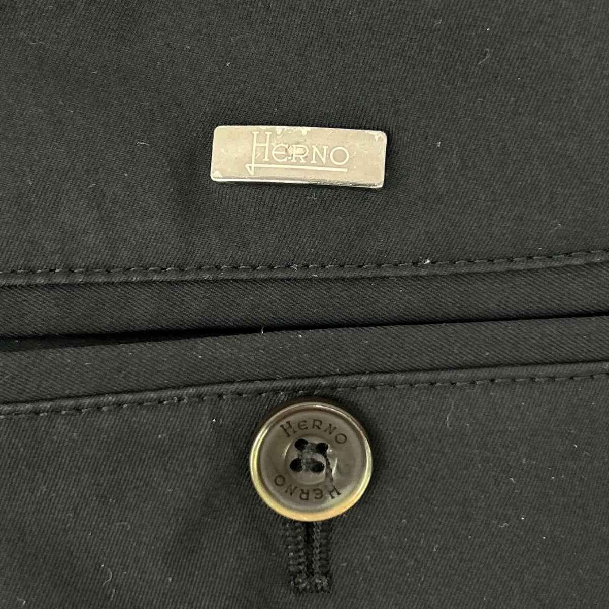 HERNO Herno PT000015U Black Polyester Slacks Bottoms