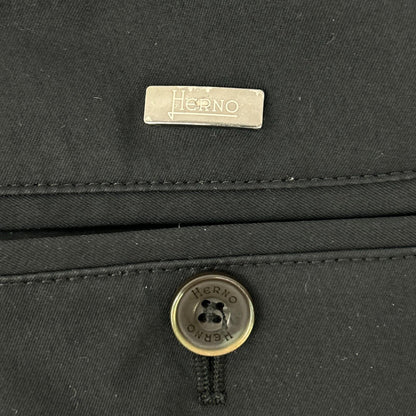 HERNO Herno PT000015U Black Polyester Slacks Bottoms