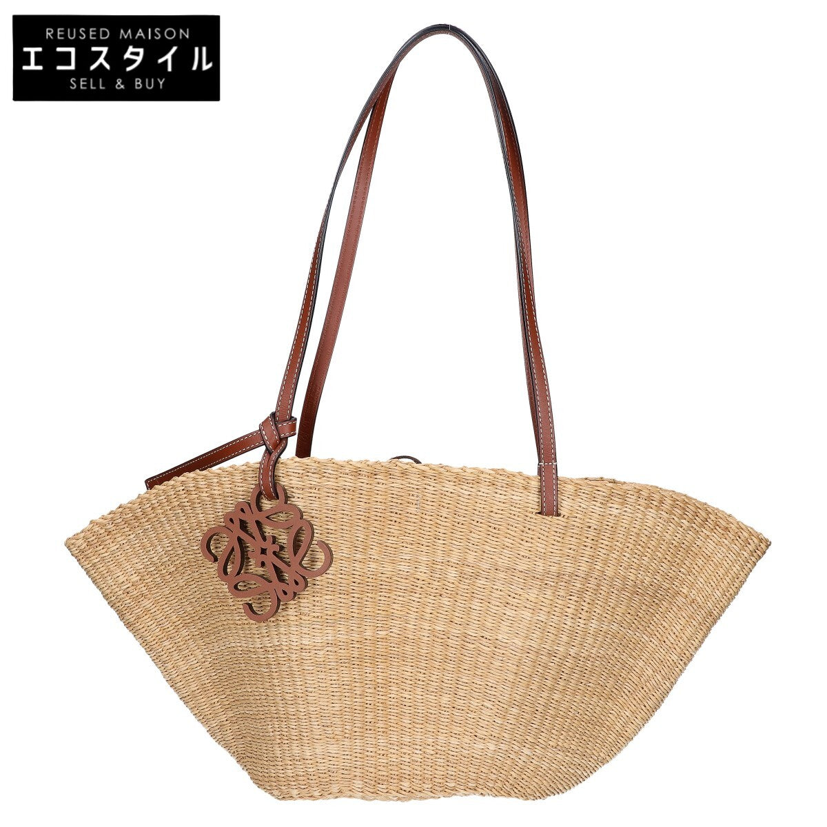 LOEWE ロエベ 【美品】エレファントグラス＆カーフ シェル バスケットバッグ ハンドバッグ