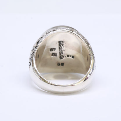 Gerochristo ジェロクリスト 【新品同様】925 750 Mediterranean ルビー 透かし彫り リング 指輪