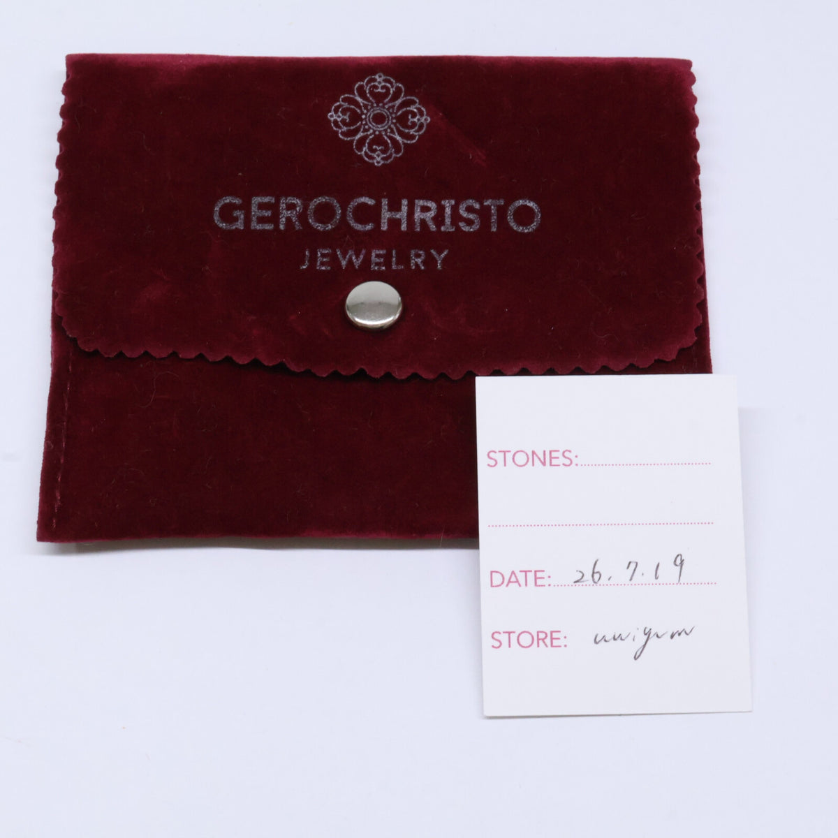 Gerochristo ジェロクリスト 【新品同様】925 750 Mediterranean ルビー 透かし彫り リング 指輪