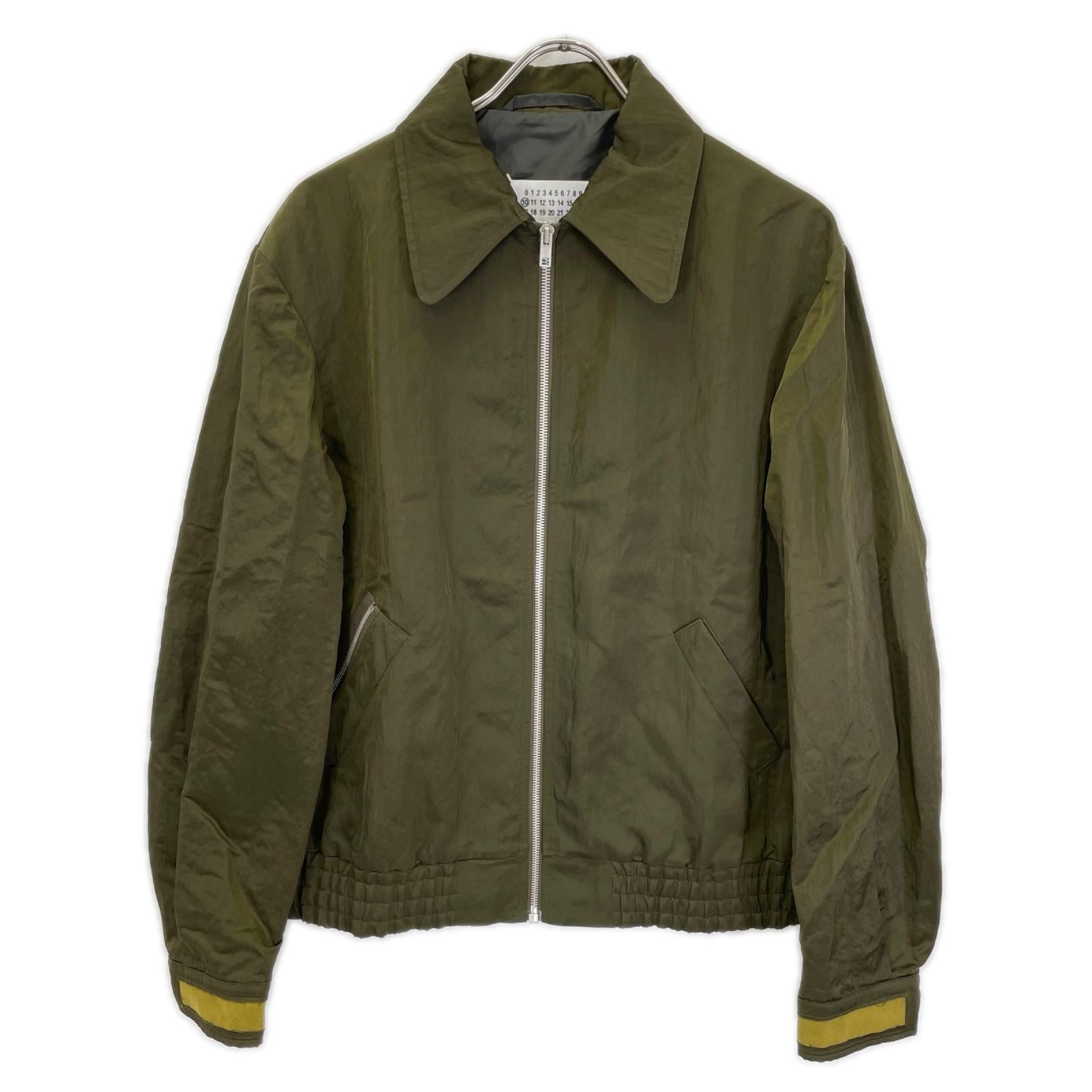 Maison margiela メゾンマルジェラ 19年製 S50AM0371 カーキ ナイロンジップジャケット ジャケット