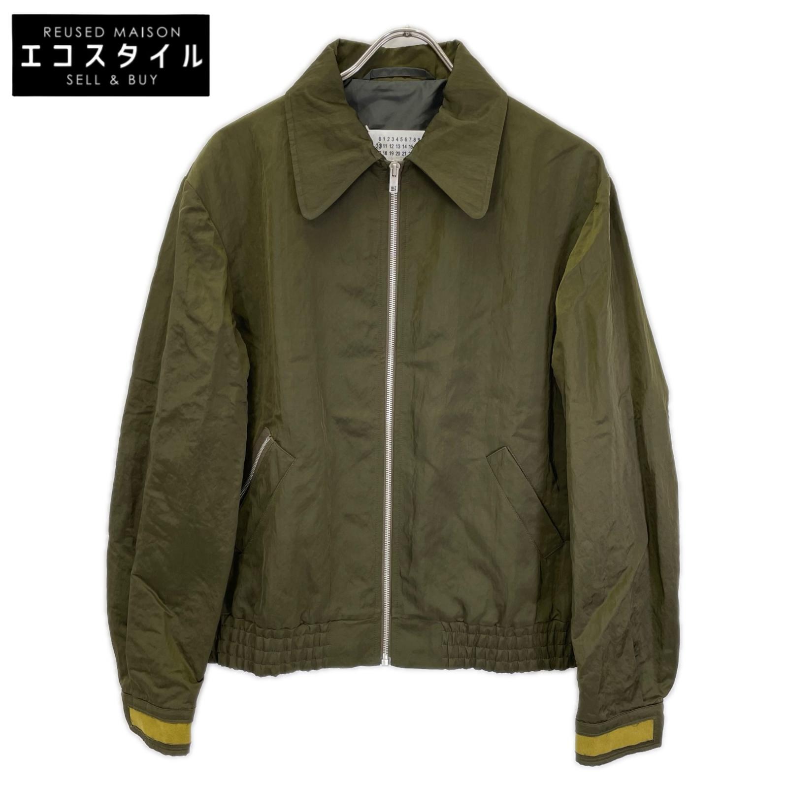 Maison margiela メゾンマルジェラ 19年製 S50AM0371 カーキ ナイロンジップジャケット ジャケット