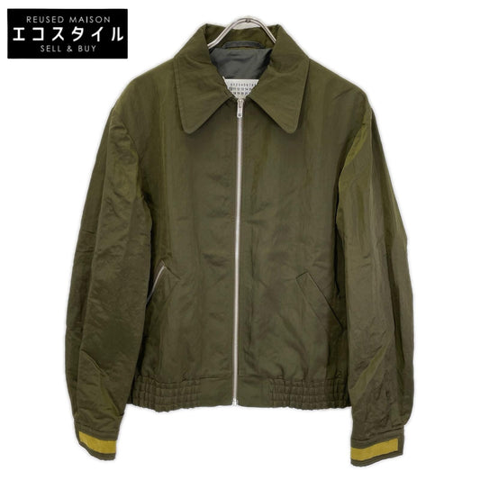 Maison margiela メゾンマルジェラ 19年製 S50AM0371 カーキ ナイロンジップジャケット ジャケット