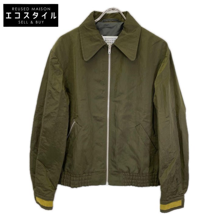 Maison margiela メゾンマルジェラ 19年製 S50AM0371 カーキ ナイロンジップジャケット ジャケット