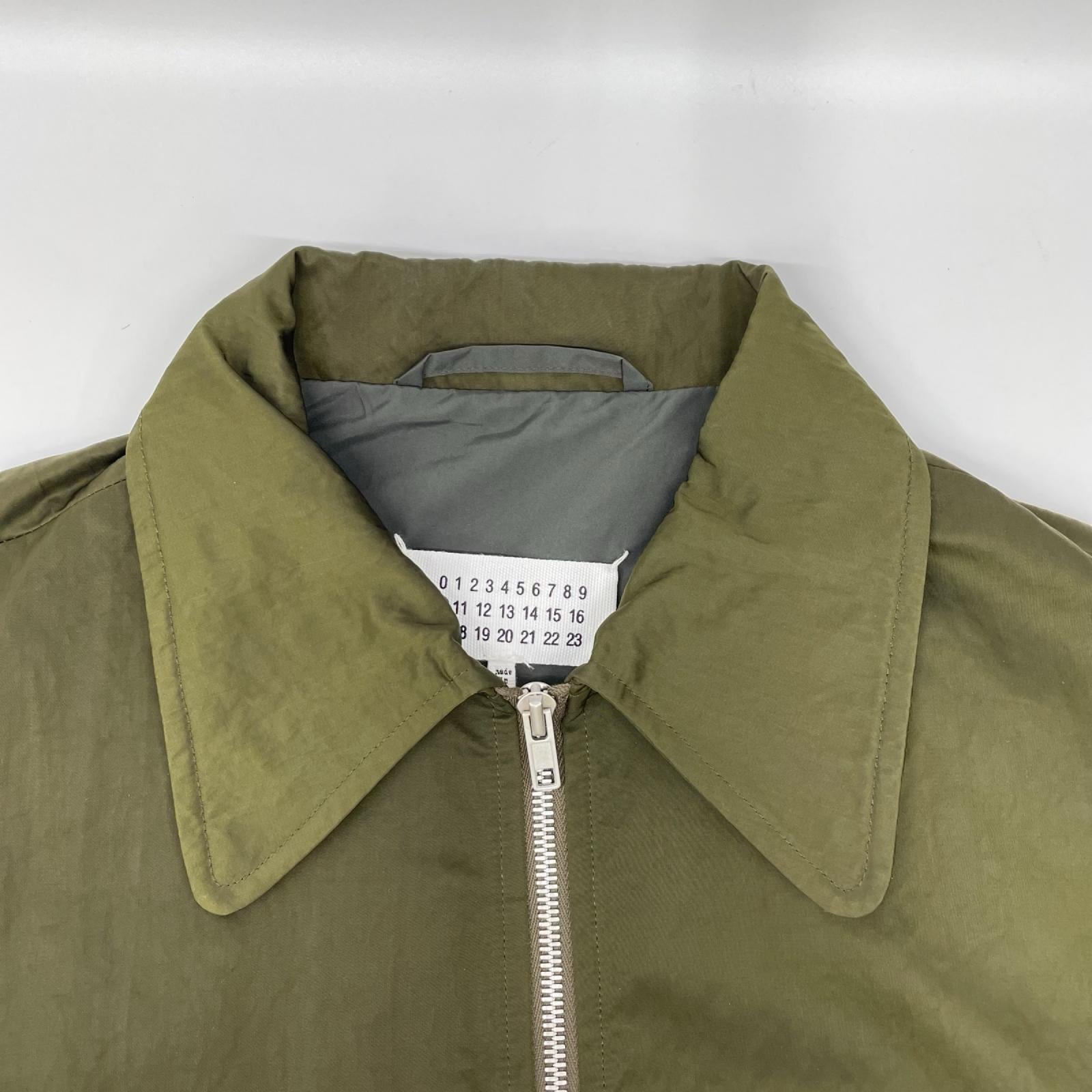 Maison margiela メゾンマルジェラ 19年製 S50AM0371 カーキ ナイロンジップジャケット ジャケット