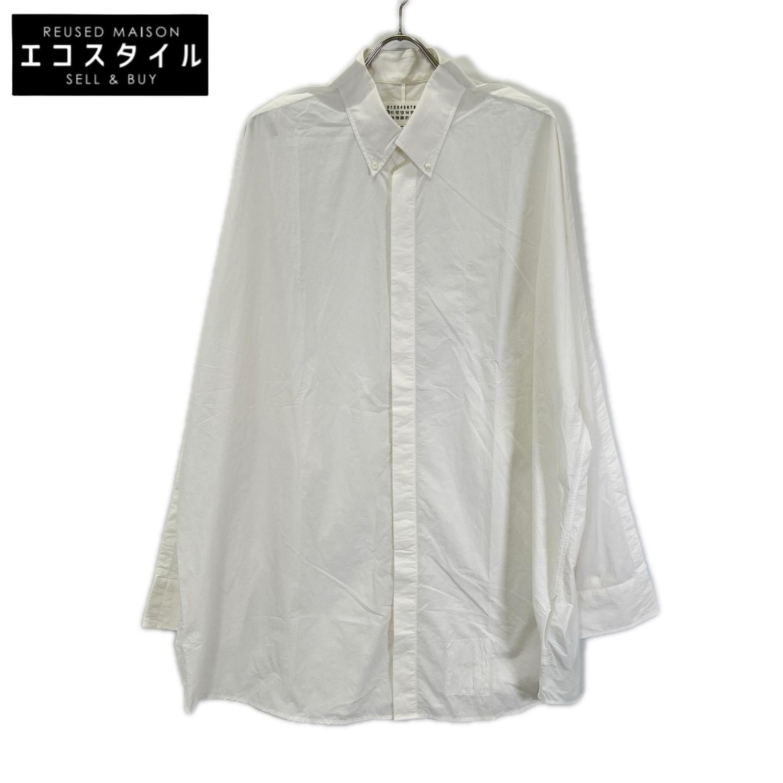 Maison margiela メゾンマルジェラ 20年製 S50DL0436 ホワイト オーバーフィット シャツ トップス