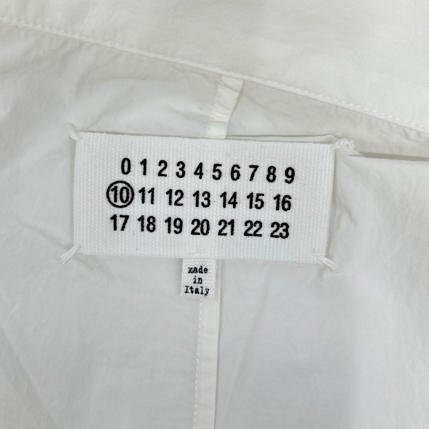 Maison margiela メゾンマルジェラ 20年製 S50DL0436 ホワイト オーバーフィット シャツ トップス