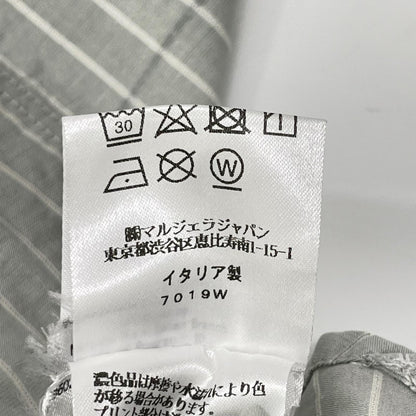 MM6 エムエムシックス SH0DT0016 ホワイト×グレー NUMERIC ASYMMETRIC SHIRT シャツ トップス